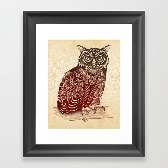 Most Ornate Owl Framed Art Print