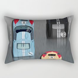 GT40 Le Mans 1966, Finish side by side Rectangular Pillow