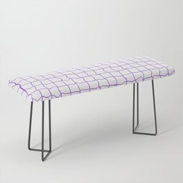 Violet minimal geometrical liquid square pattern Bench