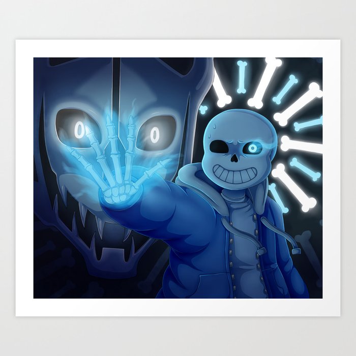 Sans Undertale Art Print By Evomanaphy Society6 Sans Undertale Art Print By Evomanaphy Society6