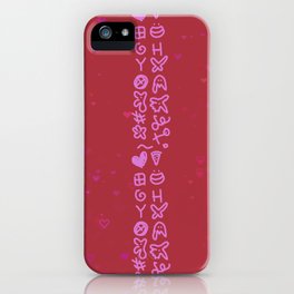 Patterns of love iPhone Case