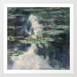 Monet, water lilies or nympheas 7 water lily Art Print