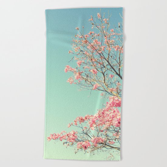 Spring Kissing the Sky Beach Towel