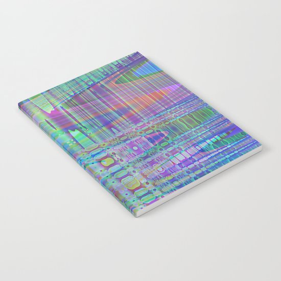 random blue abstract Notebook