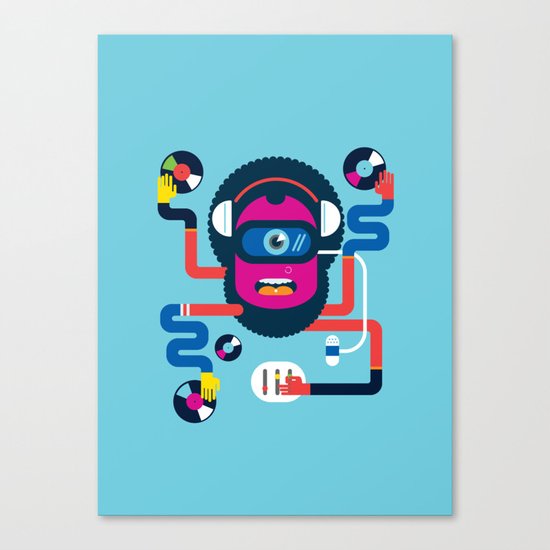 DJ Canvas Print