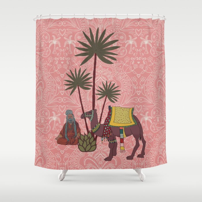 INDIA VIBES CAMEL Shower Curtain