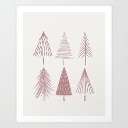 Xmas Trees Art Print