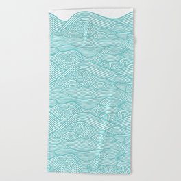 Waves Beach Towel