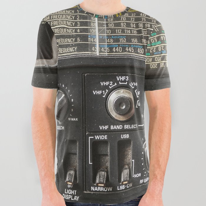 Details of an old am radio receiver All Over Graphic Tee