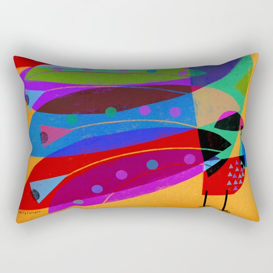 ROOSTER PLUMAGE Rectangular Pillow