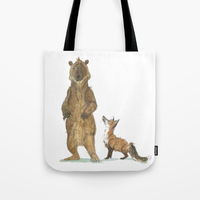 Bear and Fox Tote Bag