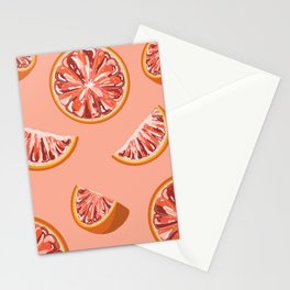 pink grapefruit Stationery Card