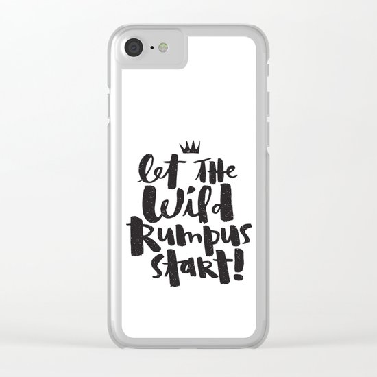 WILD RUMPUS Clear iPhone Case