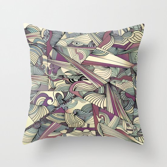 When my Mind Goes Boom. Throw Pillow