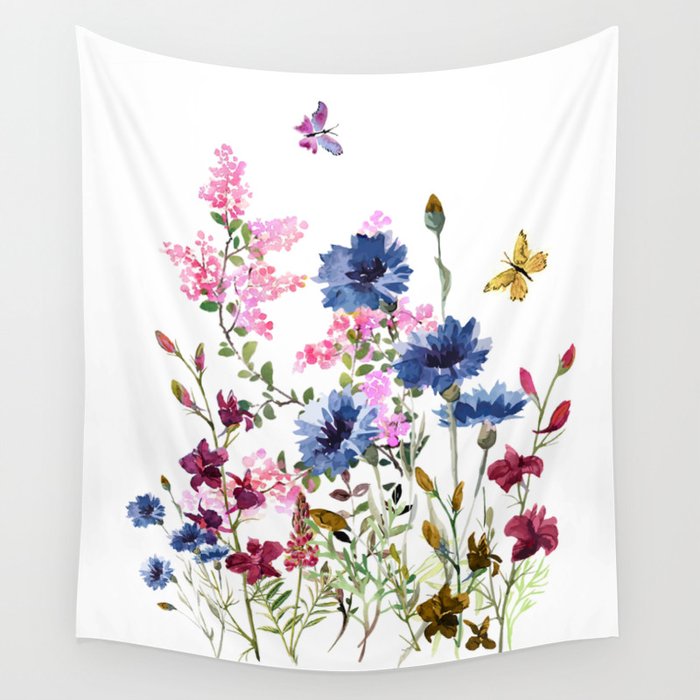 Wildflowers IV Wall Tapestry