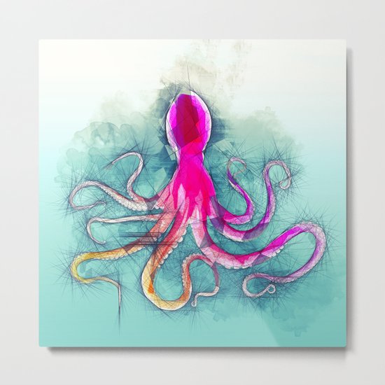Octopus Metal Print
