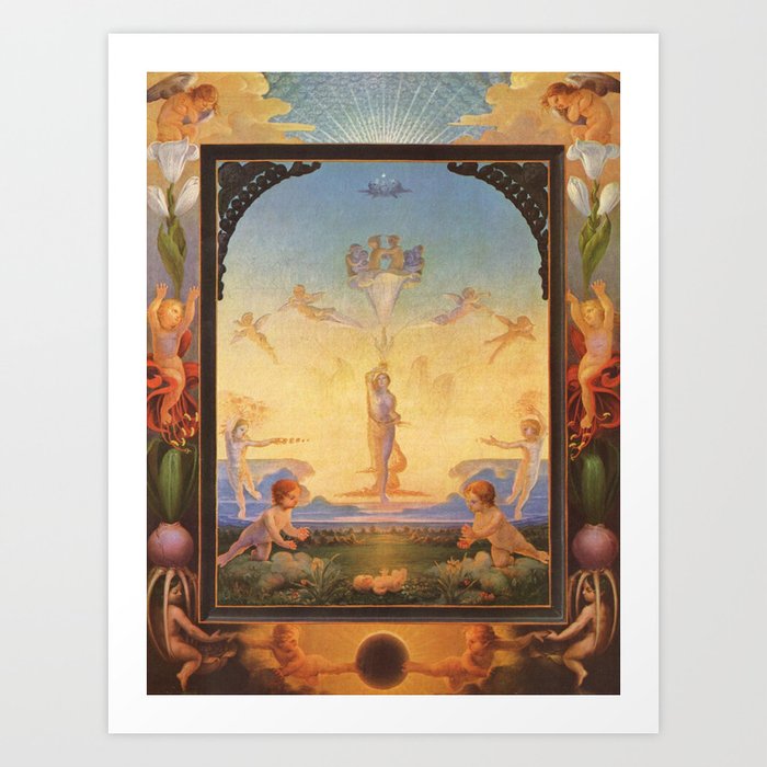 The Morning by Philipp Otto Runge Art Print