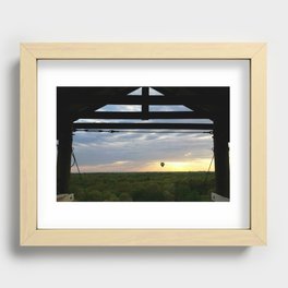 Two Adventures at Sunset Recessed Framed Print