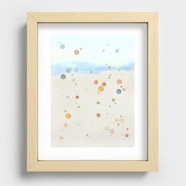 Lazy Beach Recessed Framed Print