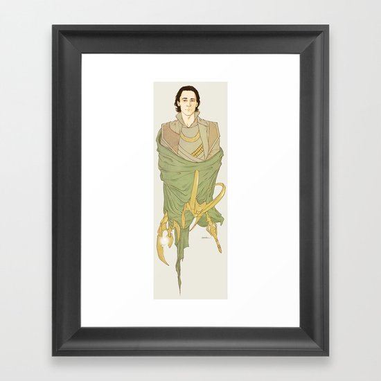 Loki Framed Art Print