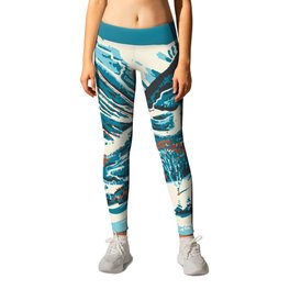 Stowe, Vermont Vintage Ski Poster Leggings | Stowe, Adventure, Vt, Mountain, Sport, Skiing, Skier, Travel, Graphicdesign, Curated 