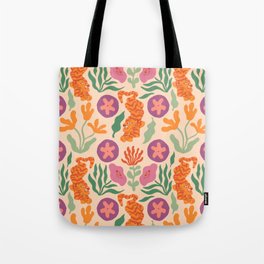 Whimsical and Fierce! // Tiger Pattern Tote Bag