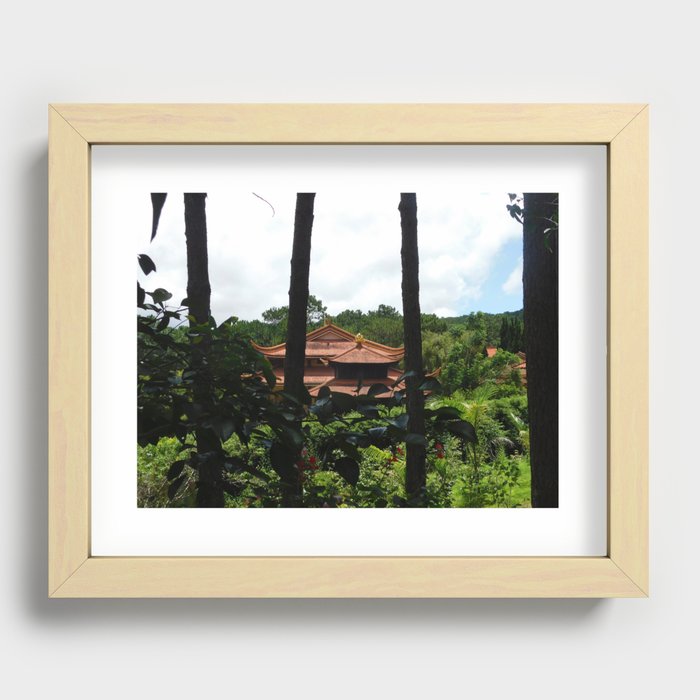 Da Lat Temple Recessed Framed Print