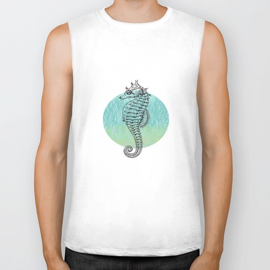 Seahorse ~ The Summer Series Biker Tank