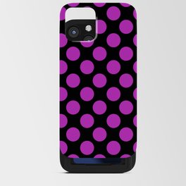 Steel Pink - polka 3 iPhone Card Case