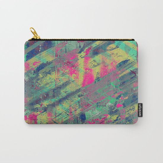 Colour Relaxation - Abstract, textured oil painting Carry-All Pouch