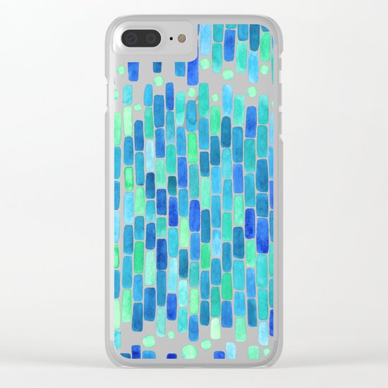 Water Mosaic Clear iPhone Case
