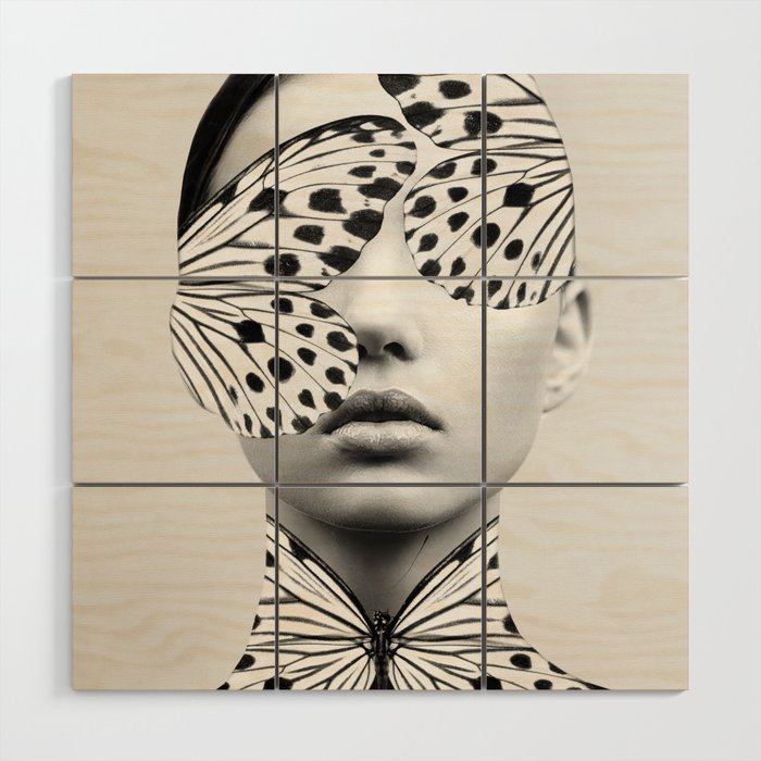Woman Butterfly Wood Wall Art By Dada22