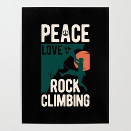 Rock Climbing Poster