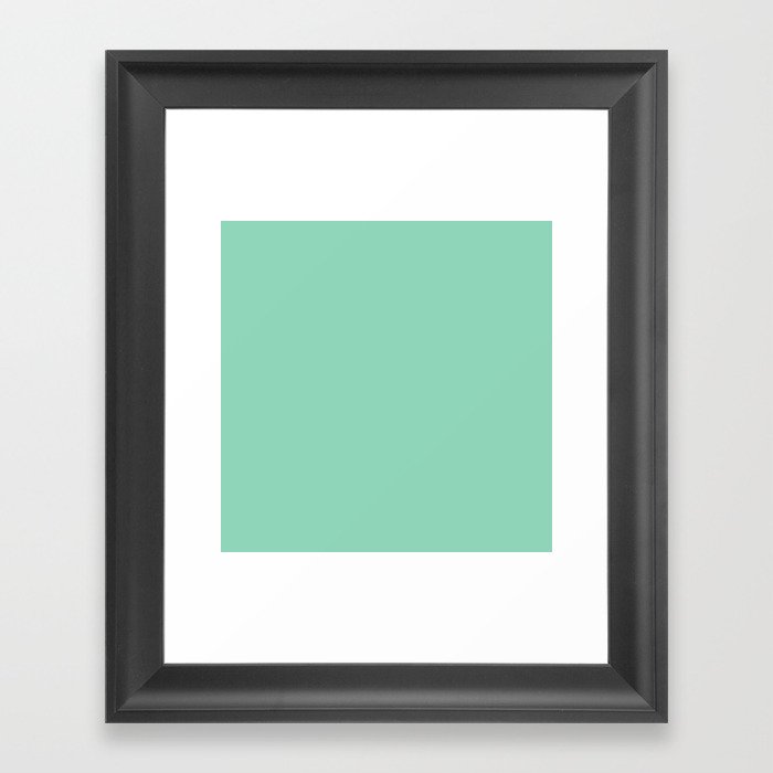 Mint Green Framed Art Print