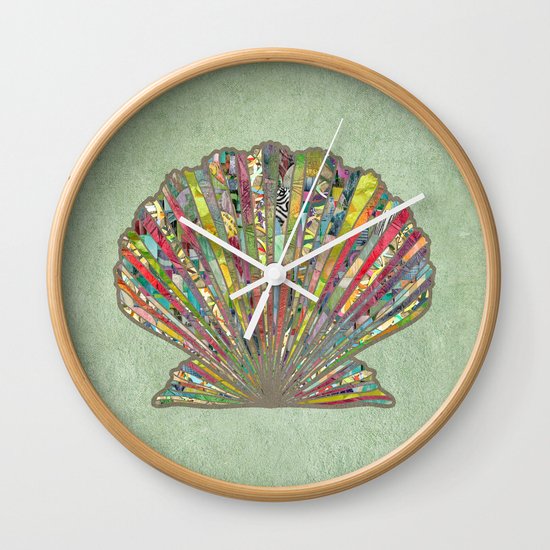 Sea Shell Wall Clock