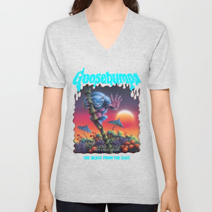 R L Stine Goosebumps Halloween Beast From The East V Neck T Shirt By Venavente11 Society6