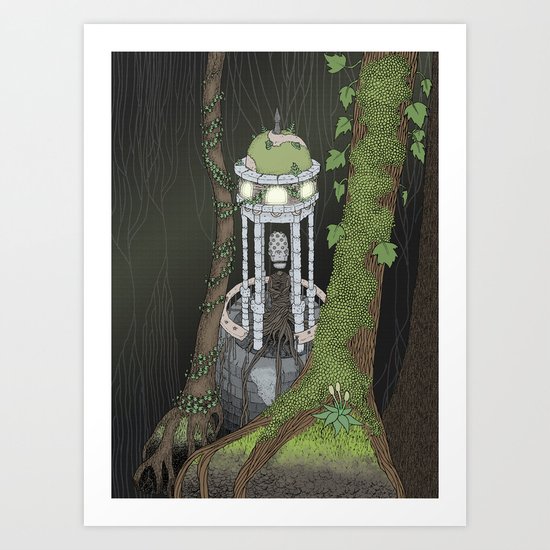 temple of the gatekeeper Art Print