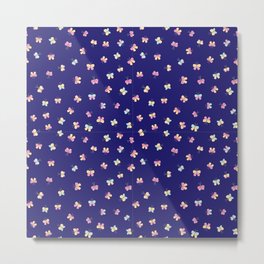 Pretty butterfly Pattern, with beautiful pink Metal Print