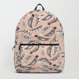 scatter birds pale peach Backpack