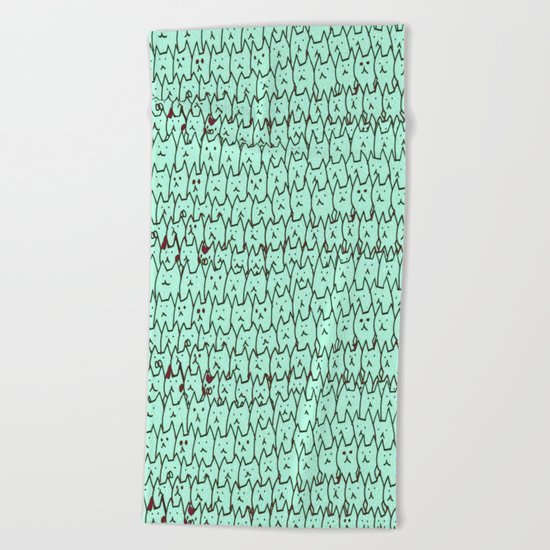 cat-107 Beach Towel