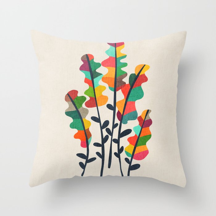 Flower from the meadow Throw Pillow