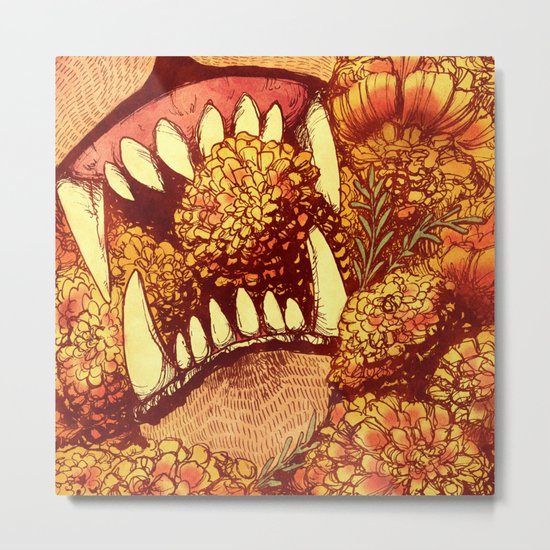 Marigolds Metal Print