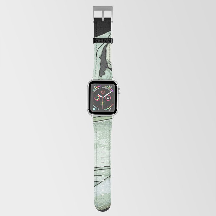 Funny Frog Hanging in There Apple Watch Band