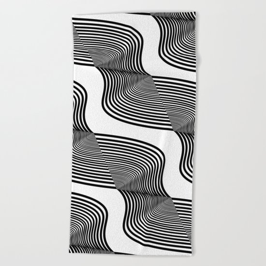 Waves Beach Towel