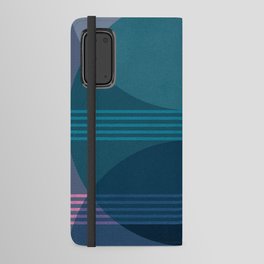 Abstraction_BLUE_LANDSCAPE_MOONLIGHT_NATURE_POP_ART_)521A Android Wallet Case