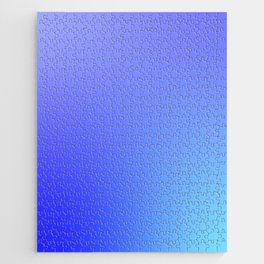 32 Blue Gradient 220506 Aura Ombre Valourine Digital Minimalist Art Jigsaw Puzzle