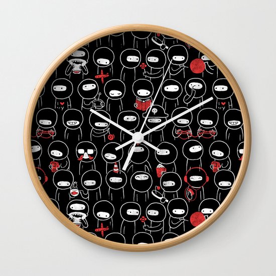 Procrast-Ninjation Wall Clock