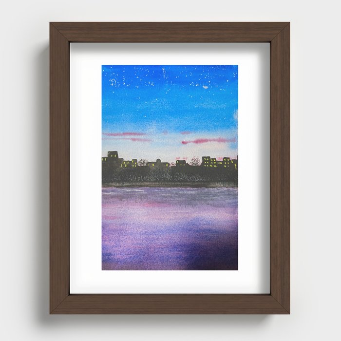 Cityscape Recessed Framed Print