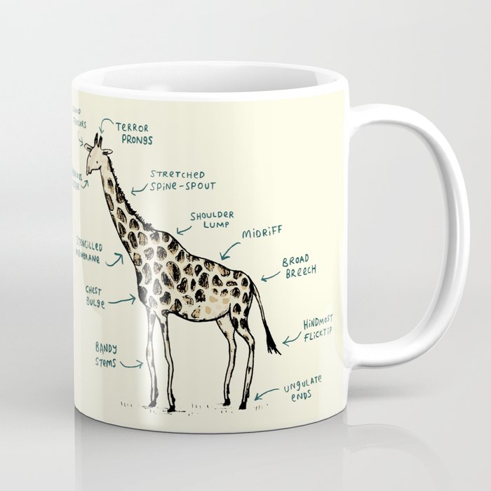 Anatomy of a Giraffe Coffee Mug