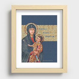 Totus Tuus Maria Recessed Framed Print